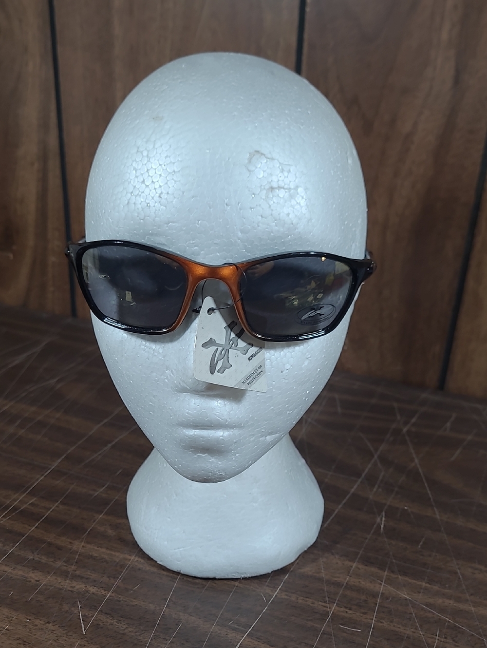 Classic Two-Tone Tortoiseshell Sunglasses - Brown/Black Lenses #21
